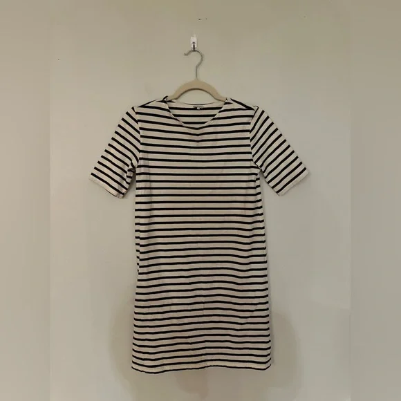 KULE The Tee Dress - Size XS - Navy and White - Picture 5 of 10